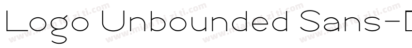 Logo Unbounded Sans字体转换